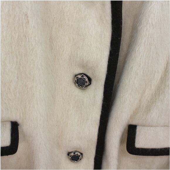 Vintage Miss Lodenfrey Coat Small/Medium Austrian Mohair Wool Ornate Buttons - Picture 13 of 16